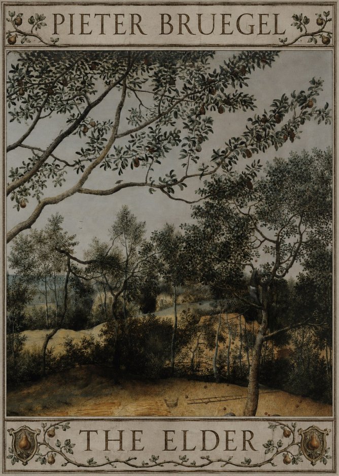 Pieter Bruegel Branch of a Pear Tree No4 - Plakat