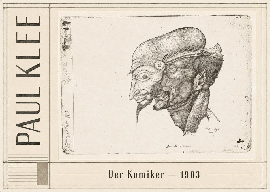 Paul Klee Der Komiker No2 - Plakat
