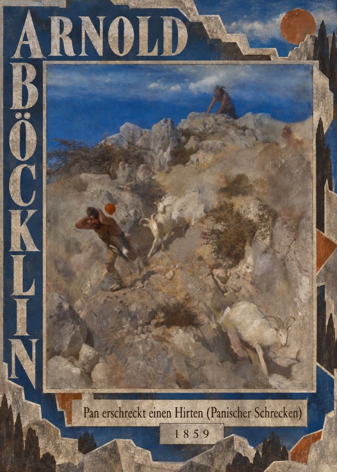 Arnold Böcklin Pan Erschreckt Einen Hirten (Panischer Schrecken) No5 - Plakat