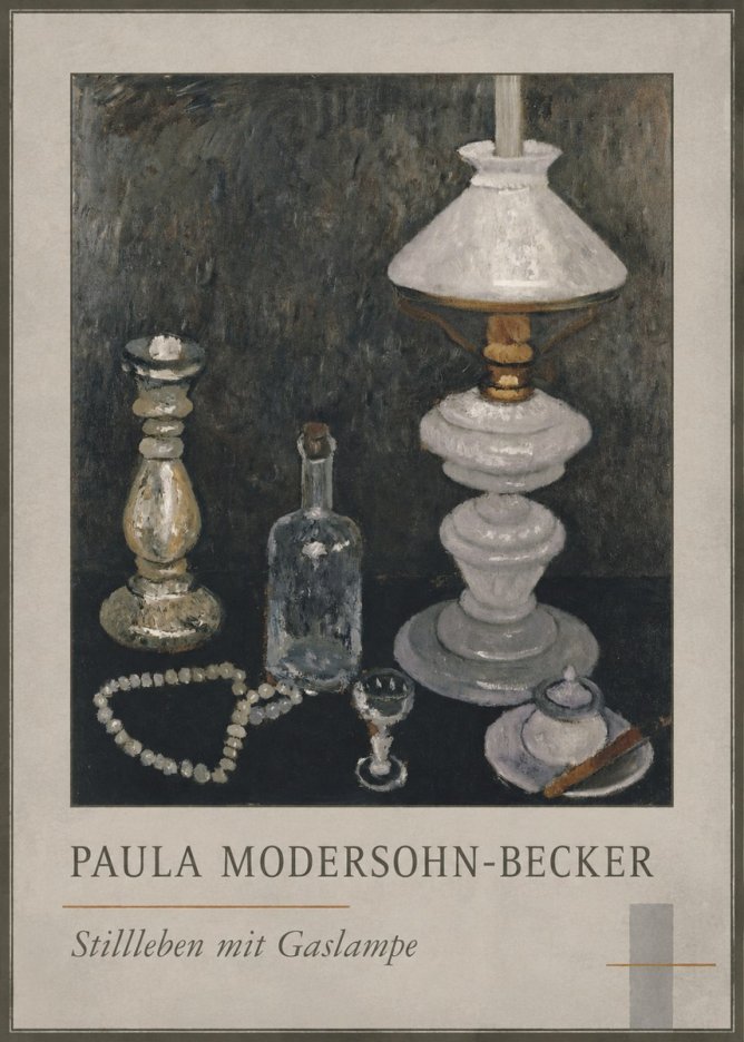 Paula Modersohn-Becker Stillleben Mit Gaslampe No1 - Plakat
