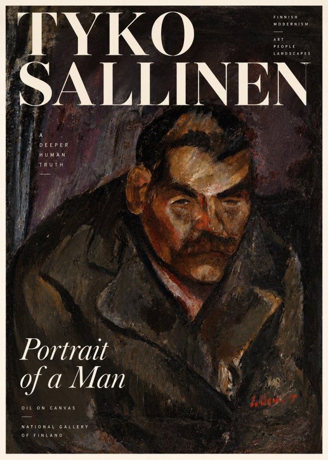 Tyko Sallinen Portrait of a Man V No3 - Plakat