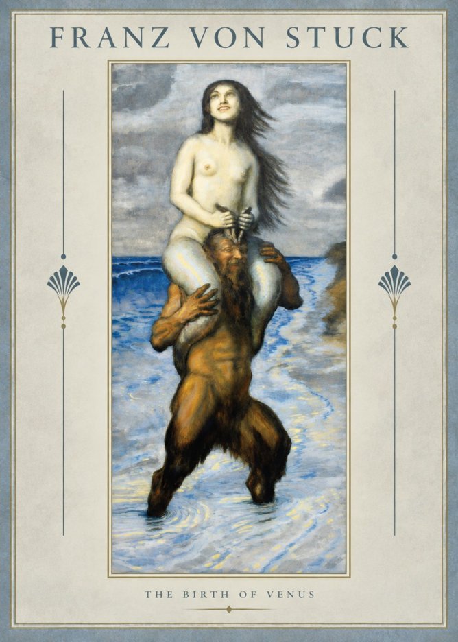 Franz von Stuck The Birth of Venus No2 - Plakat