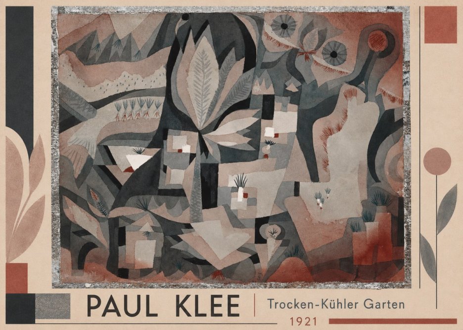 Paul Klee Trocken-kühler Garten No1 - Plakat
