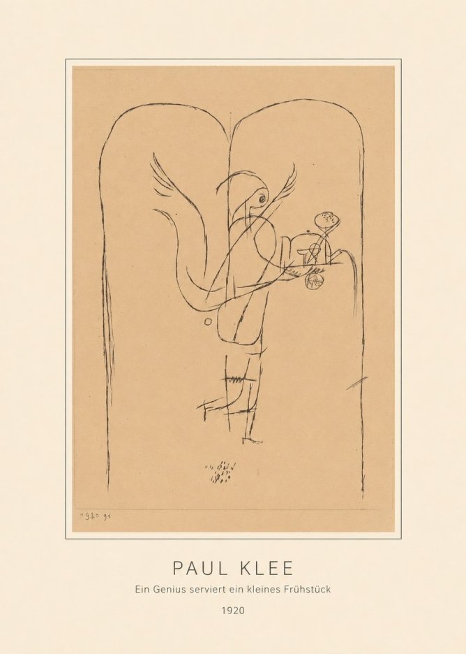 Paul Klee Ein Genius Serviert Ein Kleines Frühstück No4 - Plakat