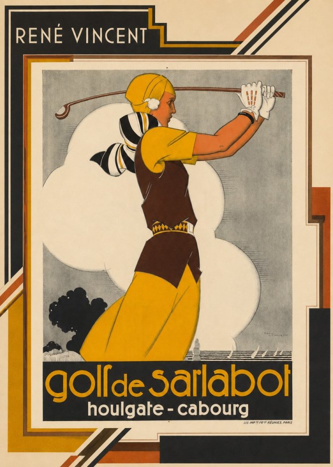 René Vincent Golf De Sarlabot No2 - Plakat