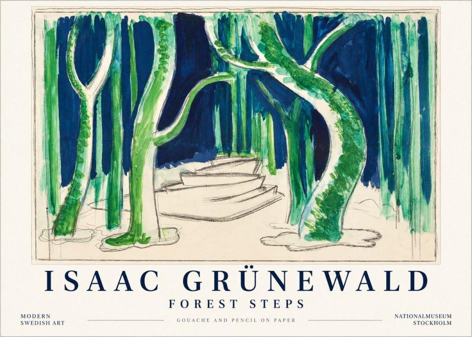 Isaac Grünewald Forest Path No5 - Plakat