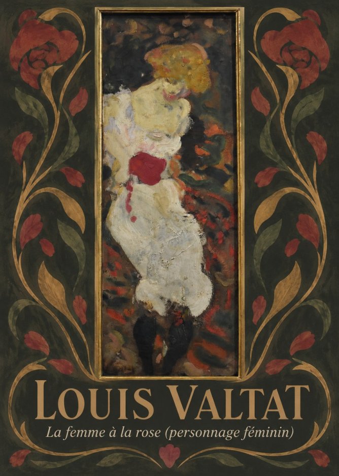 Louis Valtat La Femme À La Rose (Personnage Féminin) No6 - Plakat