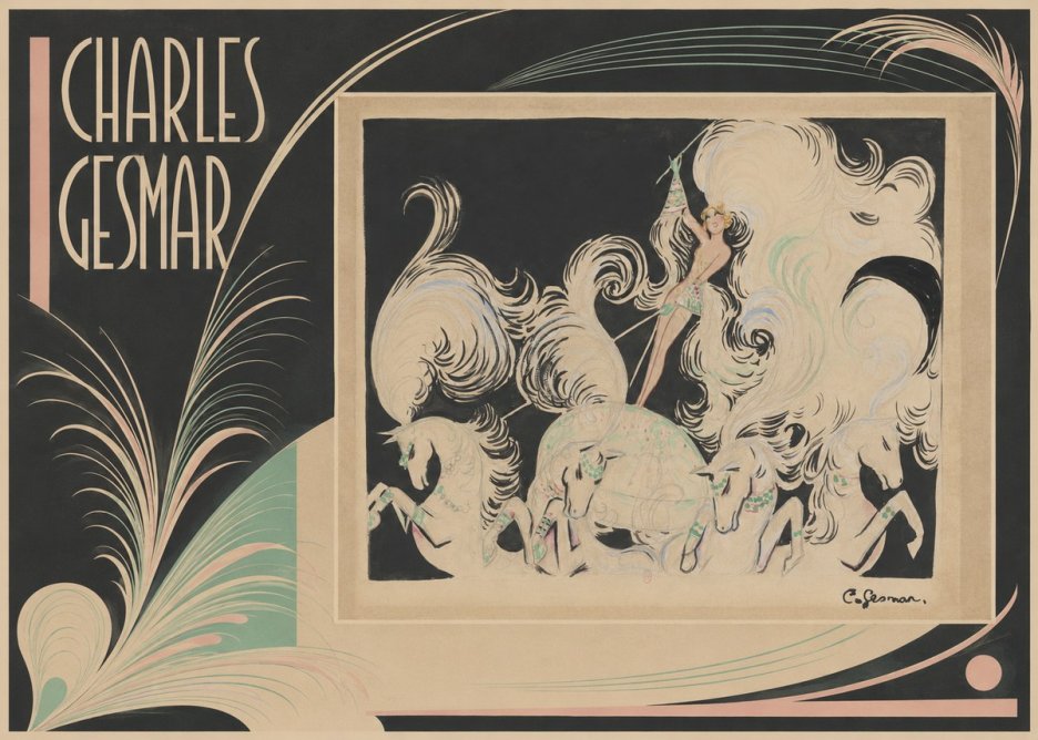 Charles Gesmar Art Deco Fantasy No2 - Plakat