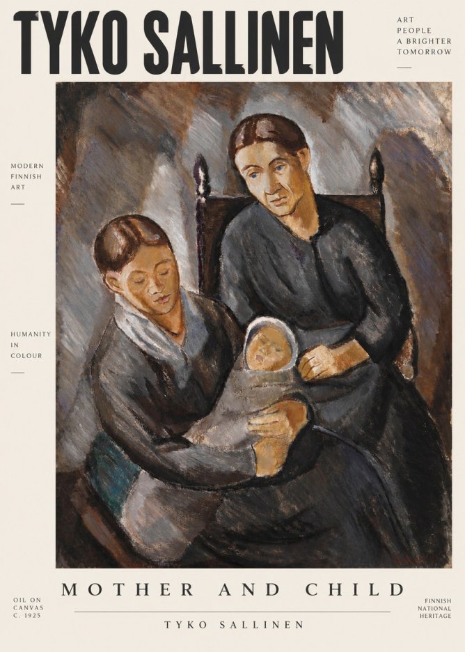 Tyko Sallinen Mother and Child No2 - Plakat