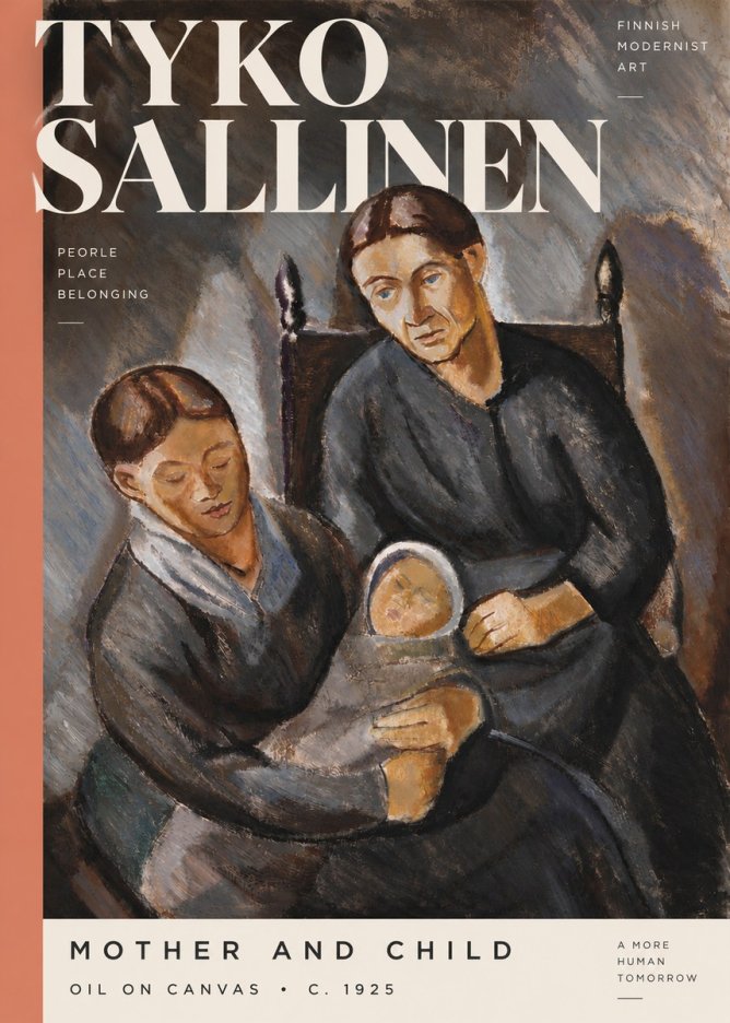 Tyko Sallinen Mother and Child No5 - Plakat