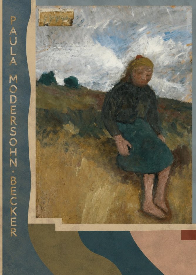 Paula Modersohn-Becker Seated Girl in the Moor No3 - Plakat