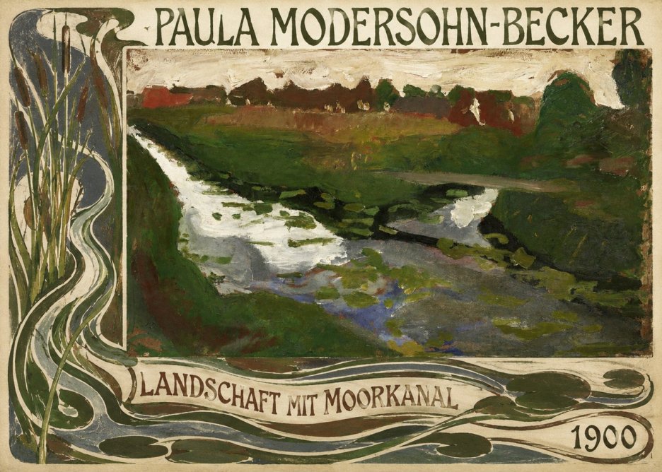 Paula Modersohn-Becker Landschaft Mit Moorkanal No2 - Plakat
