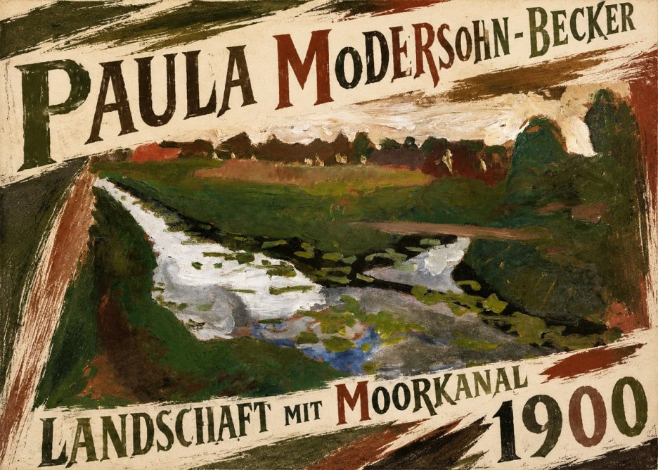Paula Modersohn-Becker Landschaft Mit Moorkanal No5 - Plakat
