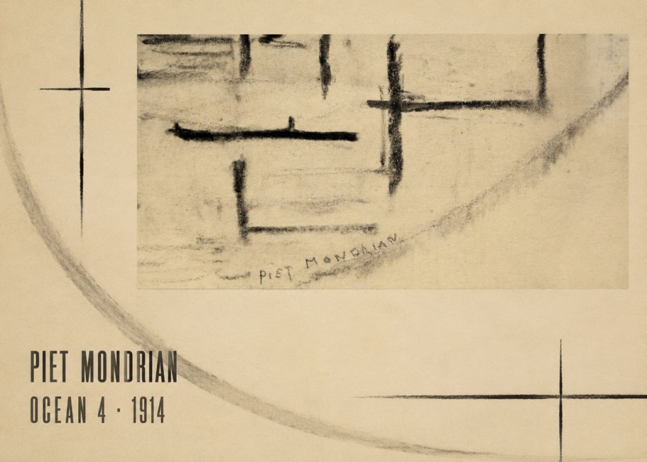 Piet Mondrian Ocean 4 No6 - Plakat