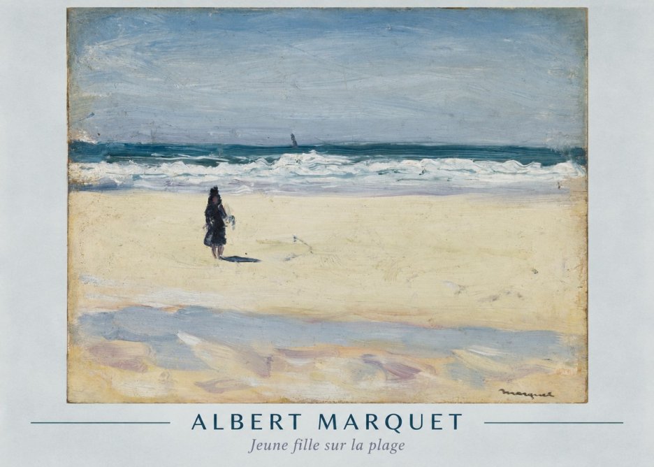 Albert Marquet Jeune Fille Sur La Plage No1 - Plakat