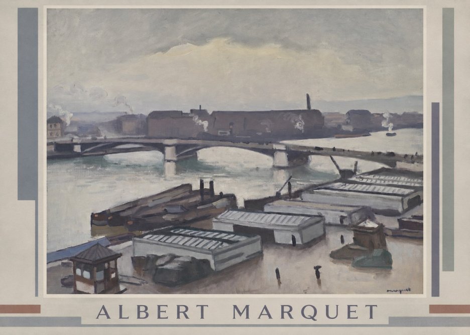 Albert Marquet River Scene, Paris No1 - Plakat