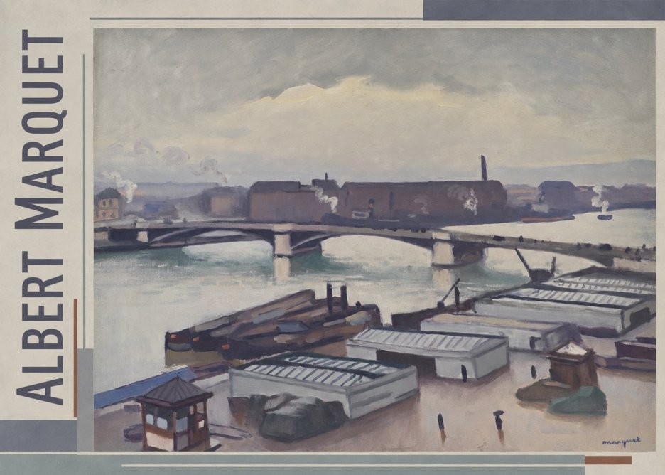 Albert Marquet River Scene, Paris No2 - Plakat