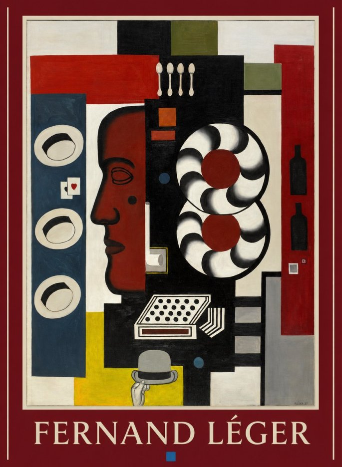 Fernand Léger Composition with Hand and Hats No6 - Plakat