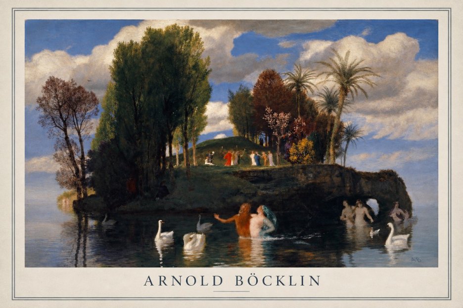 Arnold Böcklin The Island of Life No1 - Plakat