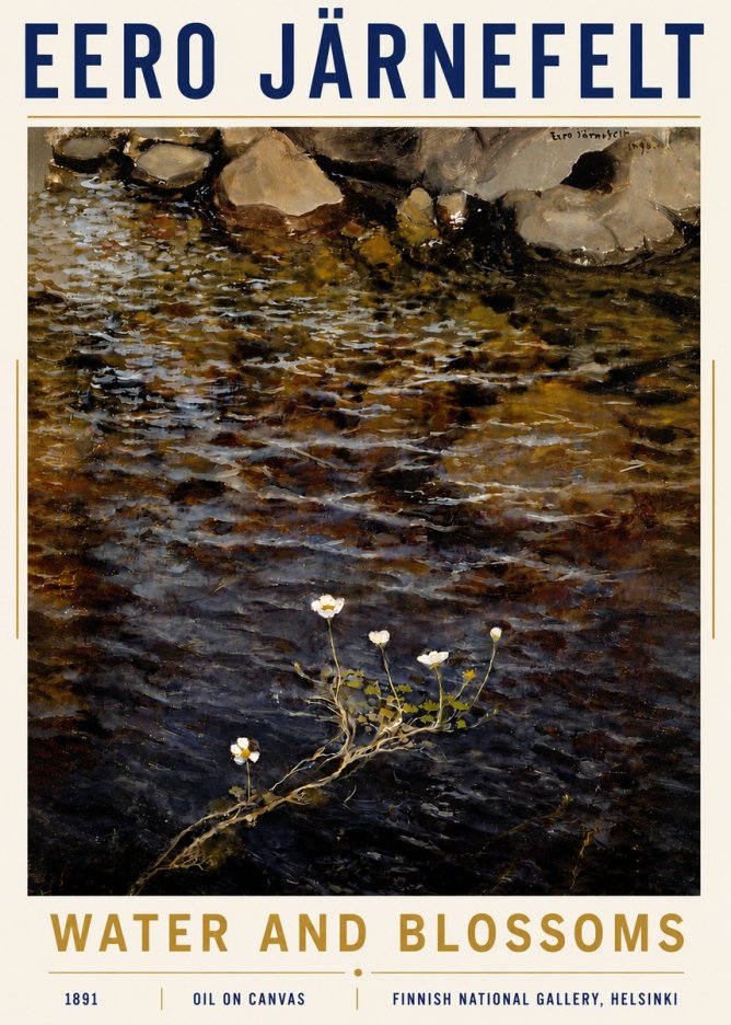 Eero Järnefelt Water and Blossoms No6 - Plakat