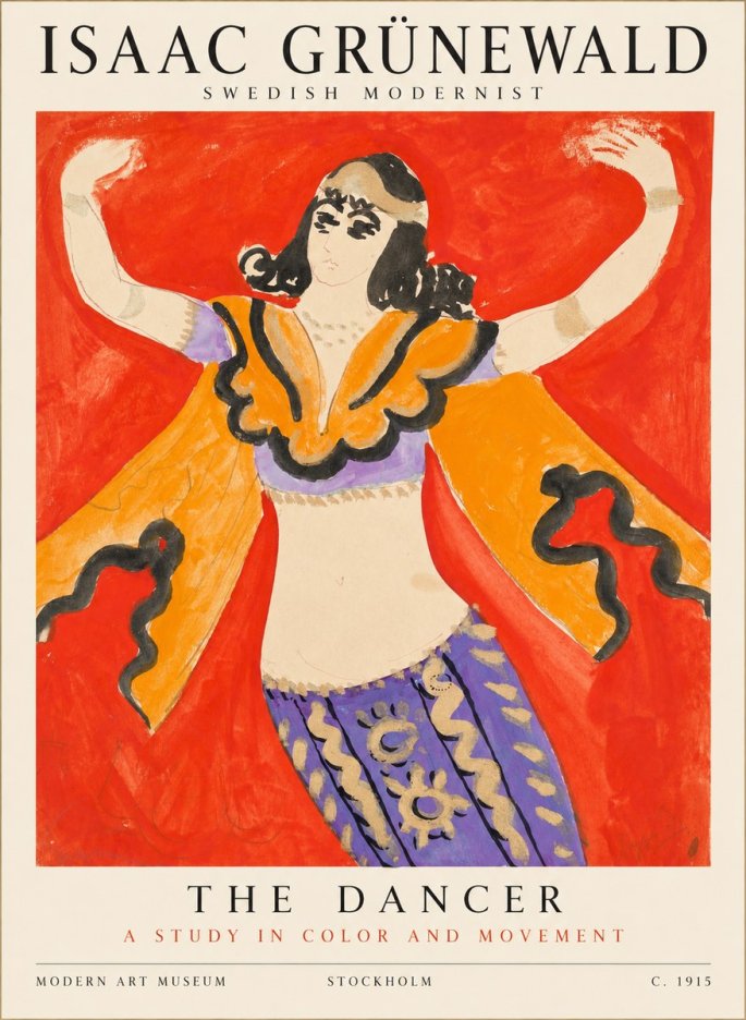 Isaac Grünewald The Dancer I No1 - Plakat