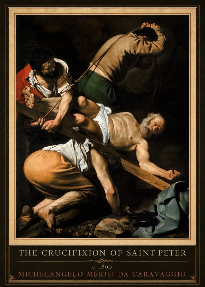 Michelangelo Merisi da Caravaggio The Crucifixion of Saint Peter IV No5 - Plakat