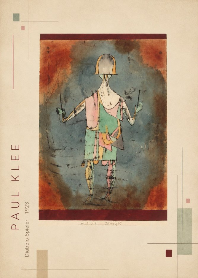 Paul Klee Diabolo-spieler No2 - Plakat