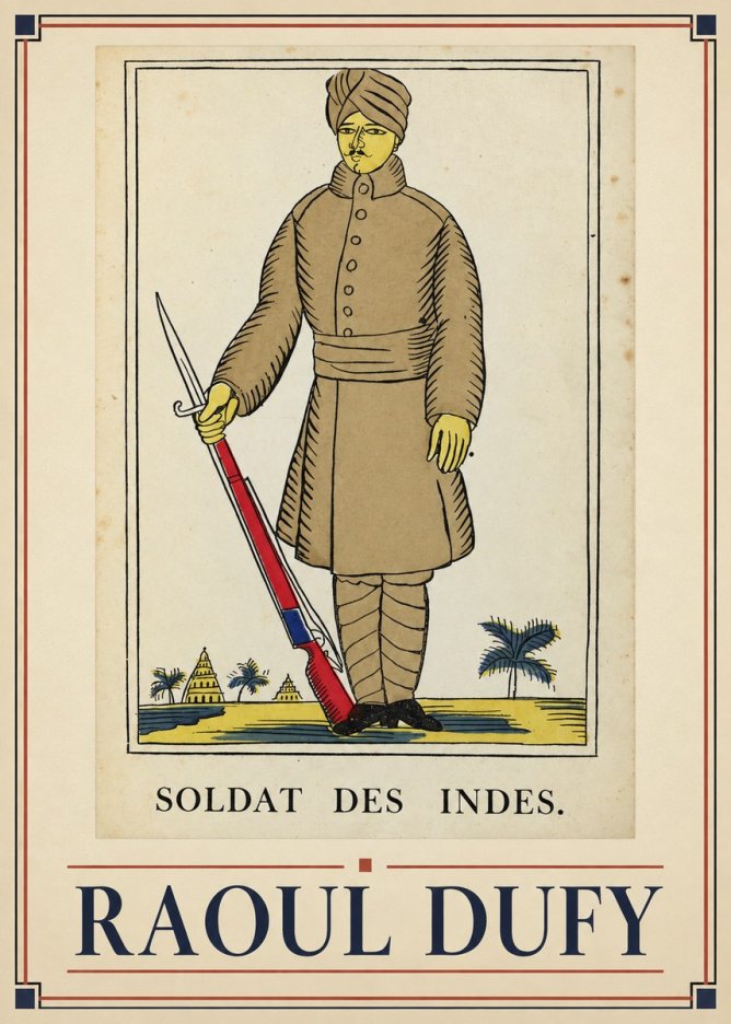 Raoul Dufy Soldat Des Indes. No1 - Plakat