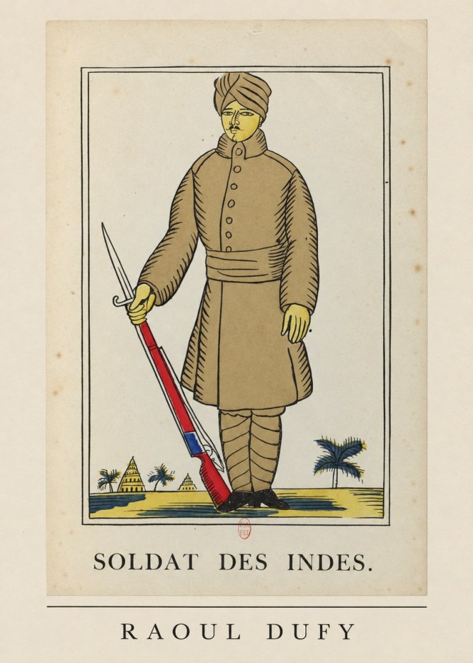 Raoul Dufy Soldat Des Indes. No6 - Plakat