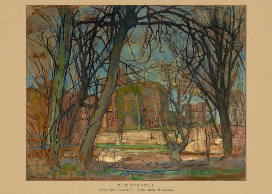 Piet Mondrian Spring Sun (Lentezon), Castle Ruin, Brederode No6 - Plakat