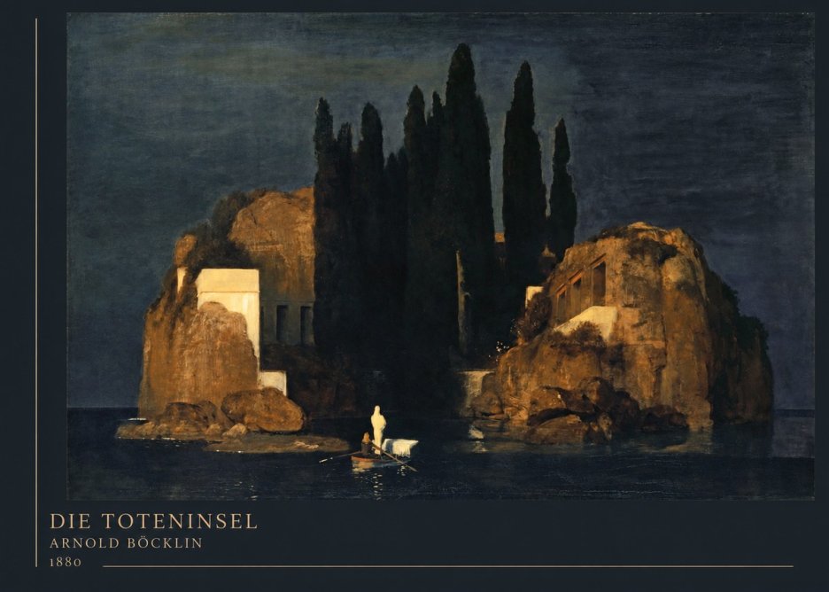 Arnold Böcklin Die Toteninsel VI No4 - Plakat