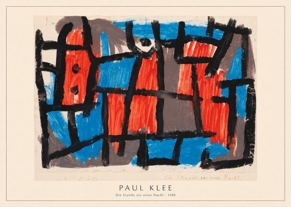 Paul Klee Die Stunde Vor Einer Nacht No4 - Plakat