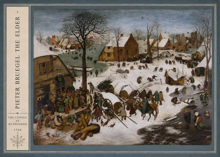 Pieter Bruegel The Census at Bethlehem IV No2 - Plakat