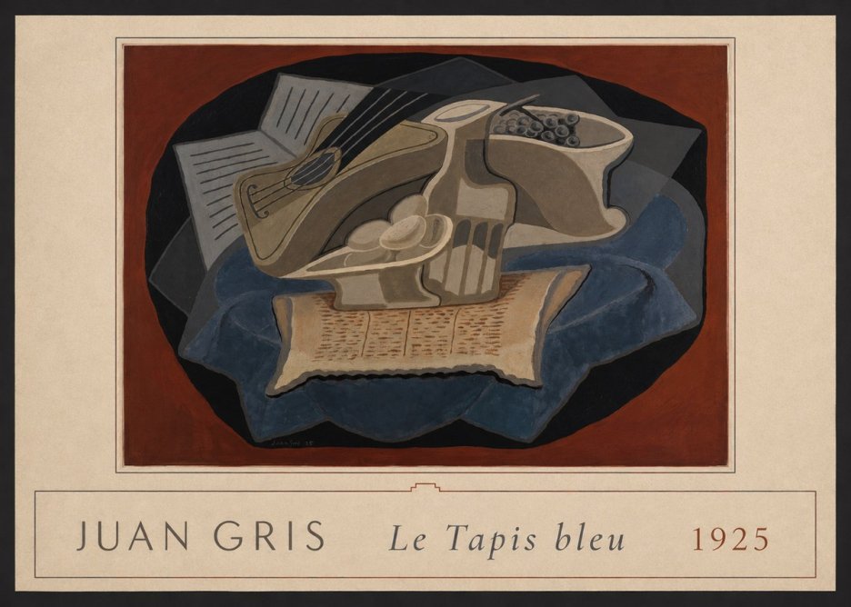 Juan Gris Le Tapis Bleu No4 - Plakat