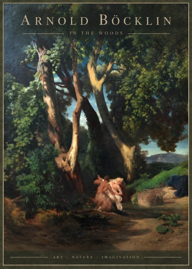 Arnold Böcklin In the Woods No6 - Plakat