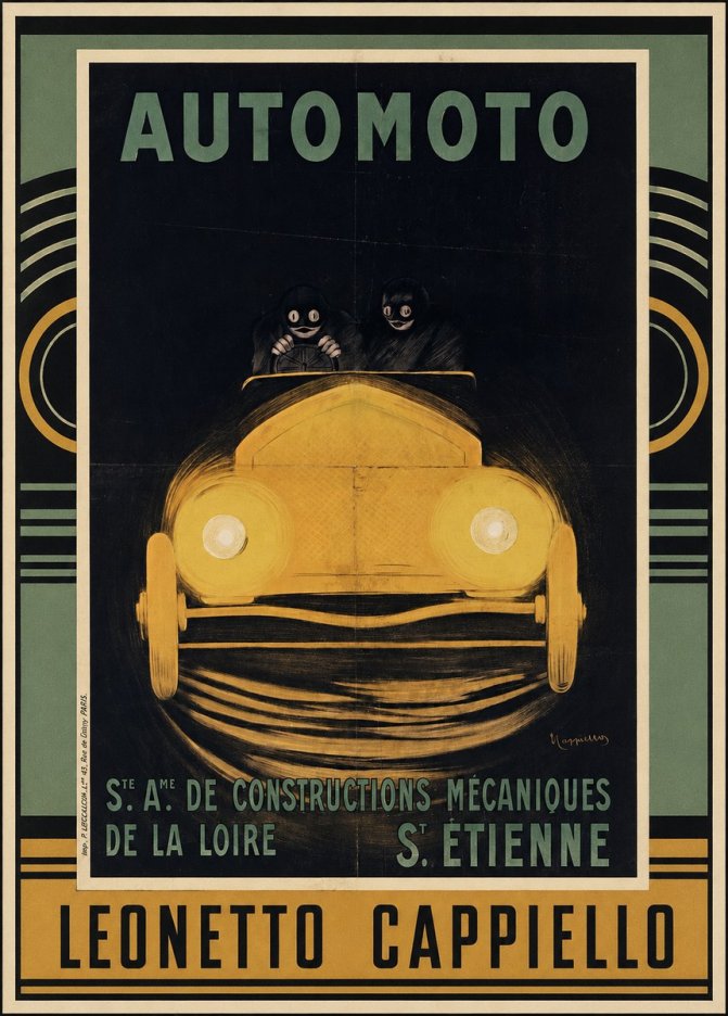Leonetto Cappiello Automoto No3 - Plakat