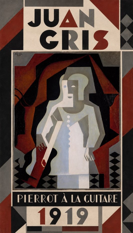 Juan Gris Pierrot À La Guitare No1 - Plakat