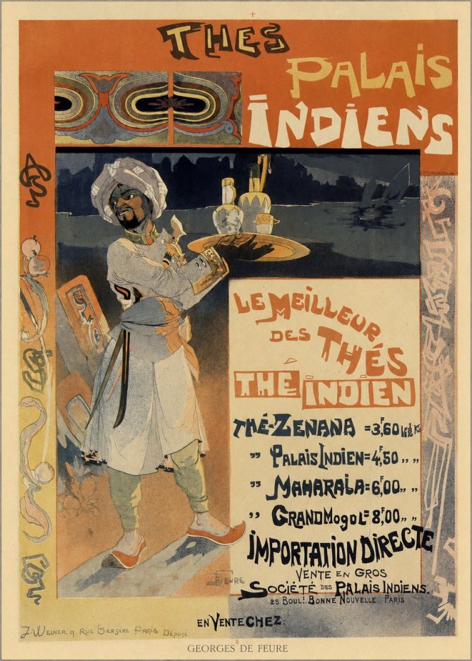 Georges de Feure Palais Indiens No6 - Plakat