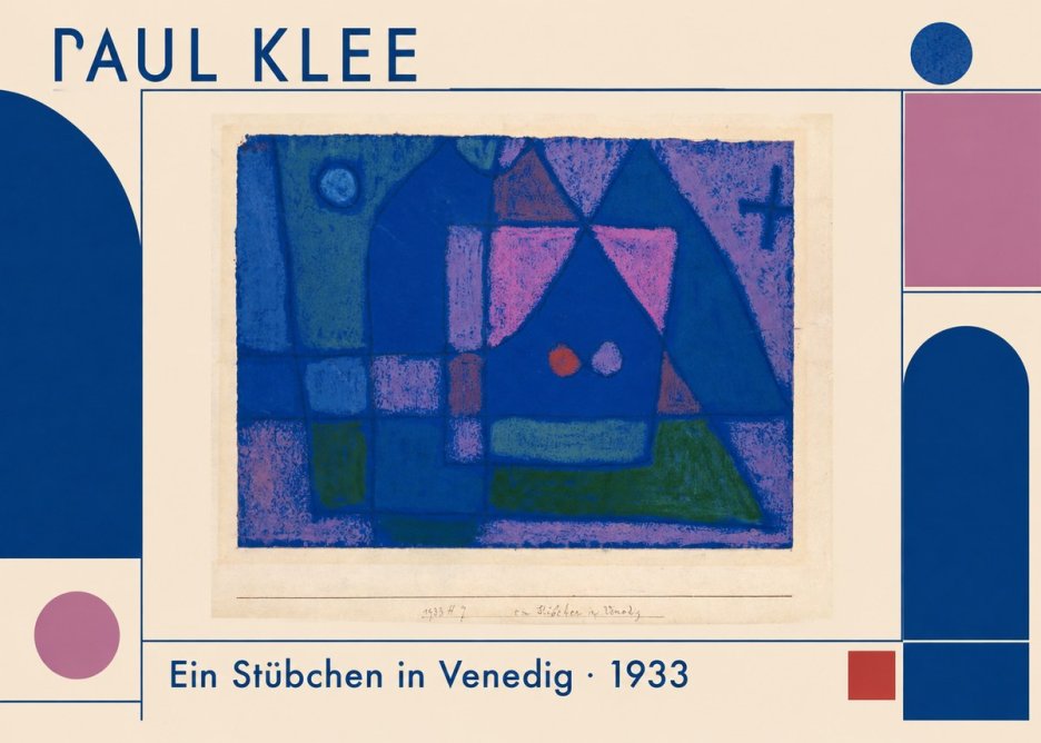 Paul Klee Ein Stübchen in Venedig No1 - Plakat