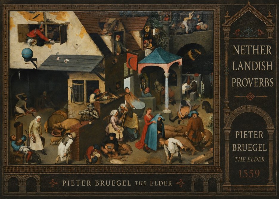 Pieter Bruegel Netherlandish Proverbs VII No4 - Plakat