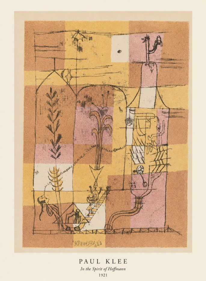 Paul Klee In the Spirit of Hoffmann No5 - Plakat