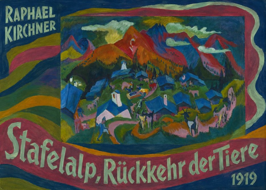 Raphael Kirchner Stafelalp, Rückkehr Der Tiere No6 - Plakat