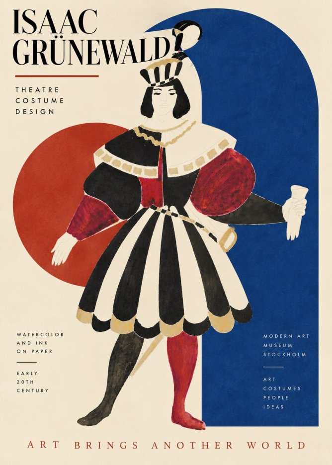 Isaac Grünewald Costume Design XI No5 - Plakat