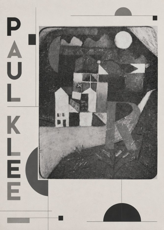 Paul Klee Village in the Mountains No2 - Plakat