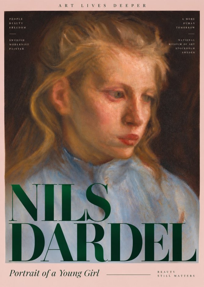 Nils Dardel Portrait of a Young Girl No6 - Plakat