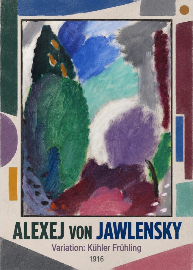 Alexej von Jawlensky Variation: Kühler Frühling No1 - Plakat