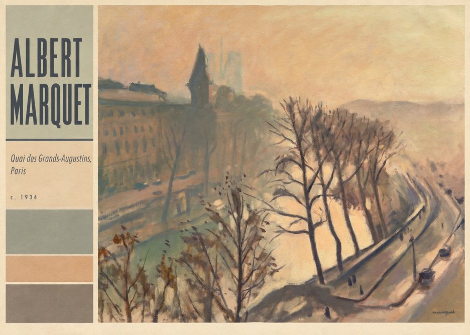 Albert Marquet Quai Des Grands-augustins, Paris · C. 1934 No4 - Plakat