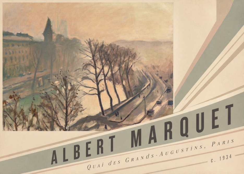 Albert Marquet Quai Des Grands-augustins, Paris · C. 1934 No5 - Plakat
