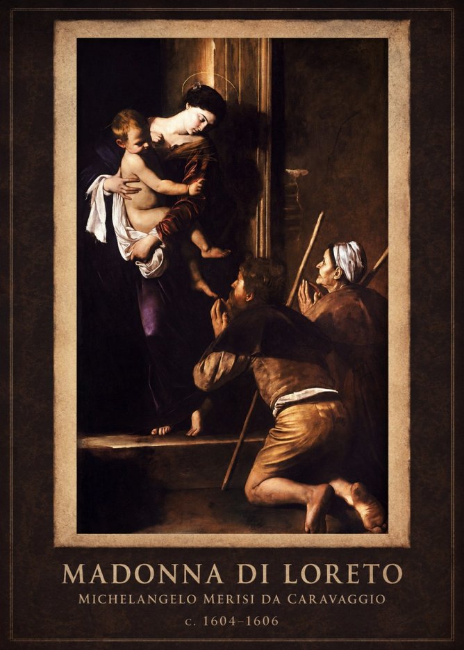 Michelangelo Merisi da Caravaggio Madonna Di Loreto No1 - Plakat