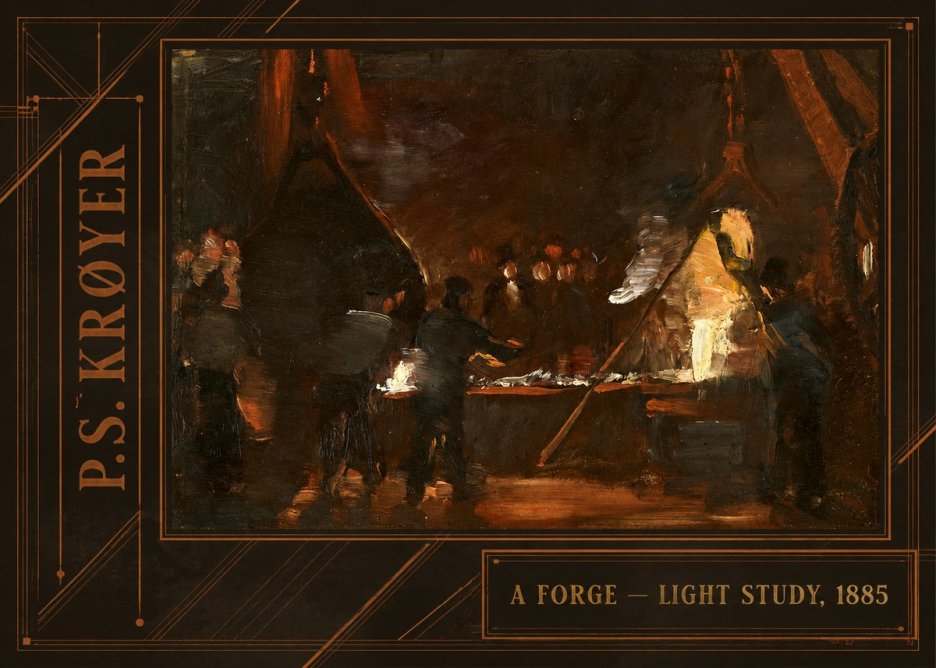 P.S. Krøyer A Forge — Light Study, 1885 No2 - Plakat